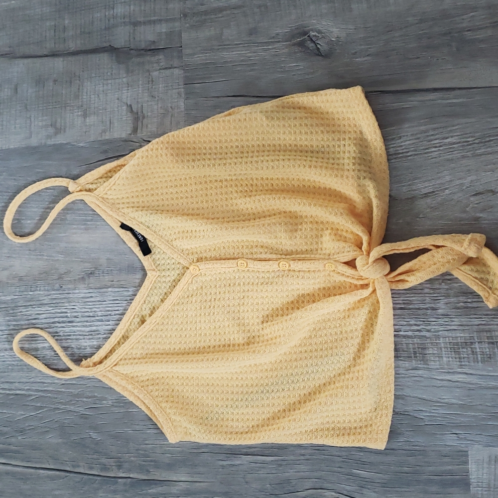 Yellow Medium Crop Top